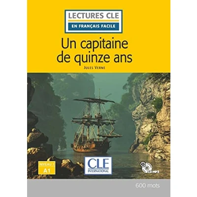 Imagen de UN CAPITAINE DE 15 ANS NIVEAU 1,A1 LIVRE + CD (LECTURES FRANCAIS FACILE)