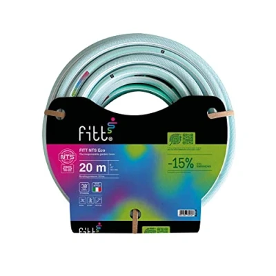 Imagen de FITT NTS Eco 1/2&quot; (12,5mm) 20 m Manguera para Riego de Jardín, Robusta y Maleable, Uso Intensivo. Más Ligera sostenible