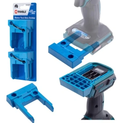 Imagen de Soporte de pared para herramientas Makita 40 V, paquete 4, orden en taller y coche, con tuerca integrada