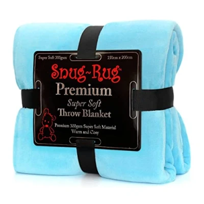 Imagen de Snug Rug Manta Premium Super Suave de Forro Polar, Color Azul, 150 x 200 cm