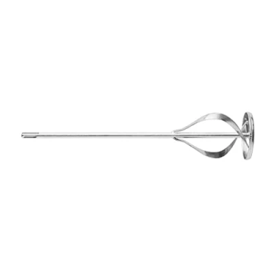 Imagen de HARDY Mezclador de Pintura y Yeso Compatible con Todos Los Taladros SDS Plus Para Mezclar Morteros Adhesivos Picos Doble Espiral Acero Inoxidable 75x400mm