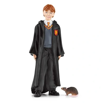 Imagen de schleich 42634 Ron Weasley &amp; Scabbers, a partir de 6 años, WIZARDING WORLD figura, 4 x 2 10 cm