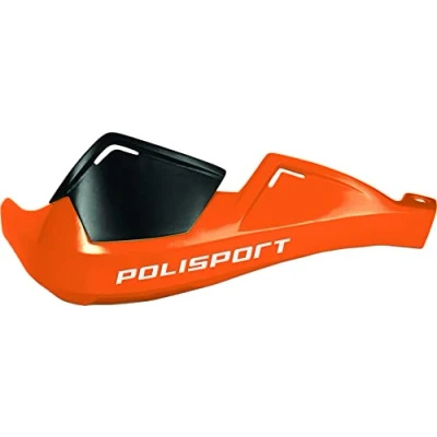 Imagen de POLISPORT 8305100030 Paramanos EVOLUTION INTEGRAL fabricado en plástico, kit de montaje incluido compatible con todos los modelos motocross/enduro color naranja