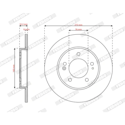 Imagen de Disco de freno FERODO DDF2983C