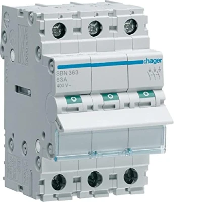 Imagen de Hager sb Interruptor modular corte 3 polos 63a