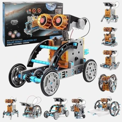 Imagen de Kit Solar Robot,Juguetes solares,Robot Juguetes Niños,29 en 1 Juego de Experimentos Ciencia construcción educativa,Juegos para Niños 7 12 Años,Construcciones Niños,