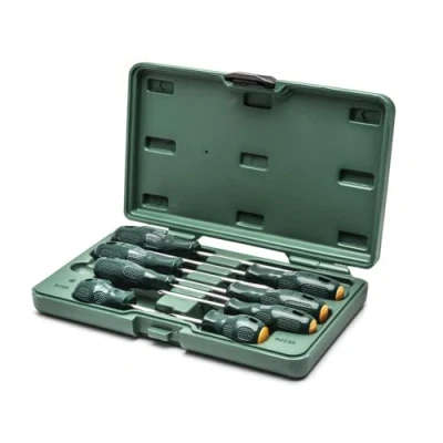 Imagen de SATA 09306 Kit de atornilladores 8 SL5 х 75, SL6 38, 100, 150 Caja plástico