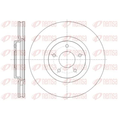 Imagen de REMSA 61349.10 Disco de freno Eje delantero 319,6, 319,6 28 5 ventilado NISSAN: Qashqai / Qashqai+2 I, Juke, X Trail, RENAULT: Koleos I