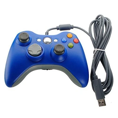 Imagen de Xbox 360 Game Controller USB Wired Gamepad Joystick Joypad for Microsoft &amp; Windows PC (Blue)