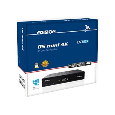 Imagen de Edision OS Mini 4K S2X, E2 Linux 4Κ UHD, DVB S2X Receptor, Multi Stream, Blind SCAN, T2MI Tuner