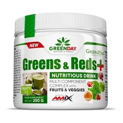 Imagen de AMIX Suplemento Alimenticio Greens &amp; Reds en Formato de 250 gramos Gran Aporte Vitaminas y Minerales Mejora la Salud Ayuda a Proteger tu Cuerpo