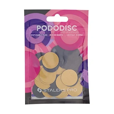 Imagen de STALEKS Pro Pododisc Recarga de 50 discos desechables adhesivos para pedicura (ruido) PDF 20 (PDF 320)