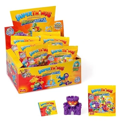 Imagen de SUPERTHINGS Serie Mutant Battle Caja con 25 Sobres Figuras coleccionables. Cada sobre Contiene 1 SuperThing Sorpresa y Checklist