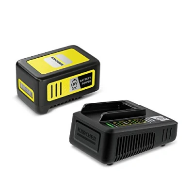 Imagen de Kärcher 18 V batería y cargador 18/50, V/5 Ah, de ionos litio, en menos 2,5 horas carga al 100 %, para todos los equipos la plataforma baterías Battery Power