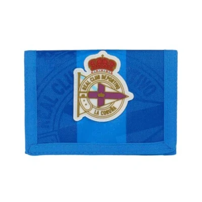Imagen de Safta M036a, Real Deportivo DE LA CORUÑA Cabecera, Cartera Billetera, Monedero, Cómoda y Versátil, Calidad Resistencia, 12.5x9.5 cm, Color Azul Unisex niños, Estándar