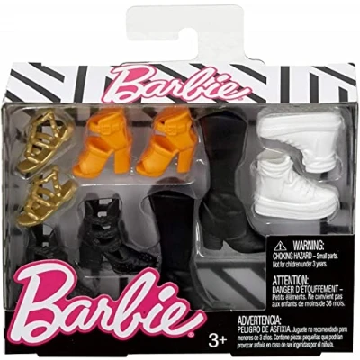 Imagen de Mattel Barbie Accesorios de moda FCR92 Colección zapatos Original &amp; Petite Doll, color/modelo surtido