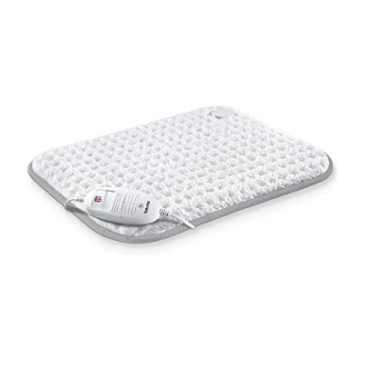 Imagen de Beurer HK42 Almohadilla eléctrica térmica, transpirable, tacto extra suave, calentamiento ultrarápido, función apagado automático 90 minutos, lavable, 3 potencias, display iluminado, 44 x 33 cm