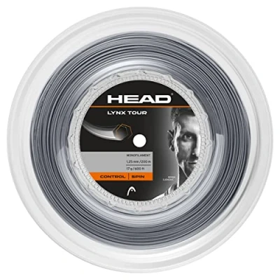 Imagen de HEAD Lynx Tour Reel Cordajes de Raquetas Tenis, Adultos Unisex, Gris, 17