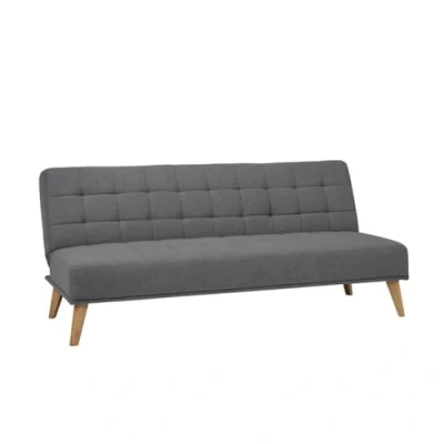 Imagen de SHIITO Modelo Versalles Sofá Cama con Apertura Clic Clac Donde la Elegancia y el Confort se encuentran Diseño Capitoné en Color Gris 189.5 x 88 89 cm