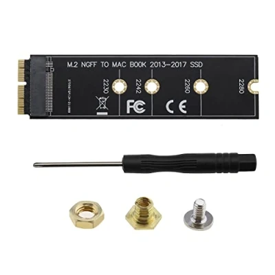 Imagen de VGOL M.2 NVME SSD Convertir Adaptador a Convertidor Disco Duro Tarjeta Adaptadora Compatible con MacBook Air Pro Retina 2013 2017 Kit de actualización para A1465 A1466 A1398