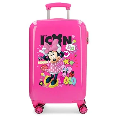 Imagen de Disney Enjoy Minnie Icon Maleta de cabina Rosa 34x55x20 cms Rígida ABS Cierre combinación 34L 2,6Kgs 4 ruedas dobles Equipaje Mano