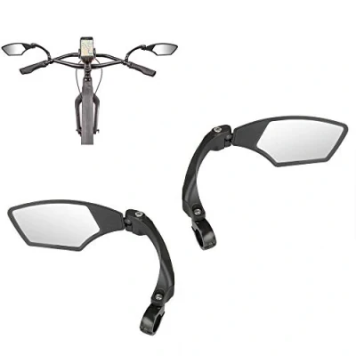 Imagen de M Wave Juego de espejos bicicleta SPY Space Unisex para adultos, color negro