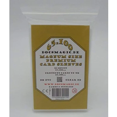 Imagen de docsmagic.de 50 Premium Magnum Board Game Sleeves 65 x 100 67 102