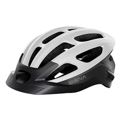 Imagen de Sena R1 EVO Smart Helmet para ciclismo (Matte White, M)
