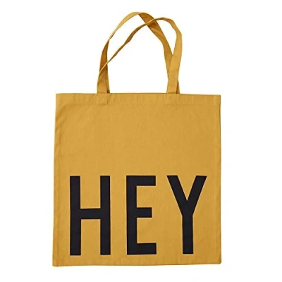 Imagen de design letters Bolso Shopper Algodón 44x42 cm Tote Bag Bolsas de Tela 100% Mujer Reutilizables Bolsa Compra Certificado Oeko tex Saco en Colores Moda lona