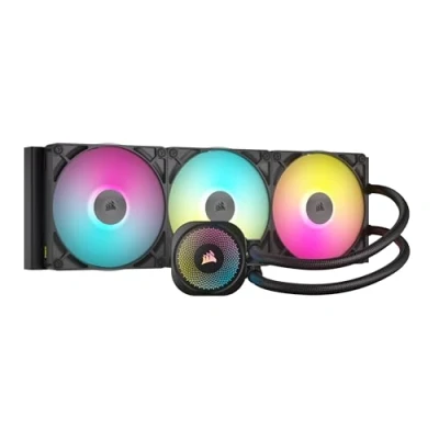 Imagen de CORSAIR iCUE LINK TITAN 420 RX RGB Refrigerador Líquido para CPU 420mm AIO Bajo Nivel de Ruido Intel LGA 1851/1700, AMD AM5/AM4 3 Ventiladores RX140 System Hub incluido Negro