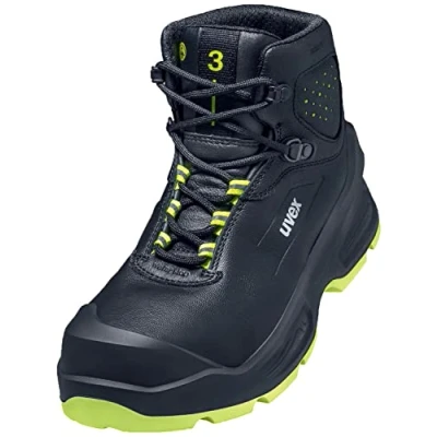 Imagen de Uvex 3 6872240 Sicherheitsstiefel S3 Schuhgröße (EU): 40 Schwarz, Gelb 1 Paar, Botas de construcción Unisex Adulto, Negro/Amarillo