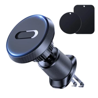 Imagen de Miracase Soporte Movil Coche, 2024 [Imanes Ultrapotentes] Magnetico Coche Compatible con 16 Pro MAX 15 14 13 Plus Mini, Galaxy y Más