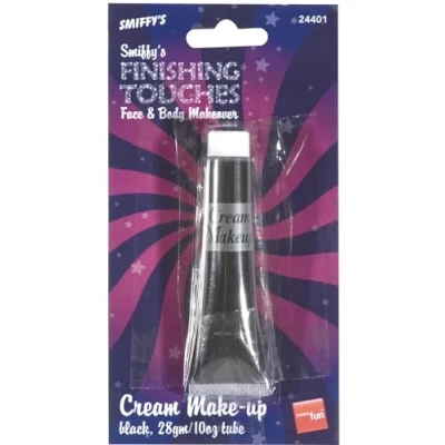 Imagen de Smiffys MaquillajeFX Smiffys, maquillaje acuoso en crema, negro, tubo de 28ml (1 onza)