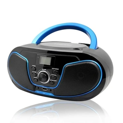 Imagen de LP D02 Lectores de CD Portátiles Reproductor 4W (FM Radio, MP3, Entrada USB, AUX IN, Bluetooth)