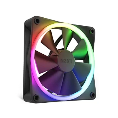 Imagen de NZXT F120 RGB Fans RF R12SF B1 Personalización de iluminación optima (se REQUIEREN ventilador y controlador, NO INCLUIDOS) 120 mm Negro