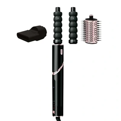 Imagen de Shark FlexStyle Secador de pelo y moldeador, 3 en 1, rizadores automáticos, cepillo redondo, concentrador, sin daño por calor, negro rosa dorado, HD426EU