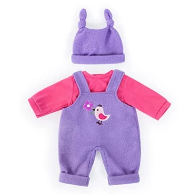 Imagen de Bayer Design 83856AA Ropa para muñecas, Pantalones de Peto con suéter y Gorro, Accesorios