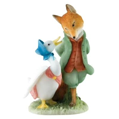 Imagen de Peter Rabbit, Figura de Jemima y el zorro, para coleccionar, Enesco