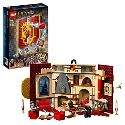 Imagen de LEGO 76409 Harry Potter Estandarte de la Casa Gryffindor, Sala Común del Castillo Hogwarts o Cuadro Pared, Juguete Viaje, Set Coleccionable