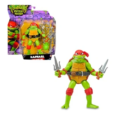 Imagen de TORTUGAS NINJA Figura Básica Raphael, de acción articulada, diseño Original, Personaje con Accesorios la película Caos mutante, niños y niñas +4 años, Famosa (TU805300)