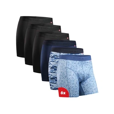 Imagen de Danish Endurance Sport 6 PACK Culotte, Hombre, Talla: 3XL, Blue
