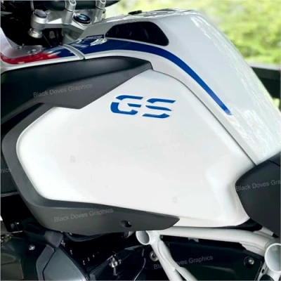 Imagen de 2 pegatinas compatibles con laterales de depósito Motorrad R 1200 1250 GS Adventure LC (azul)