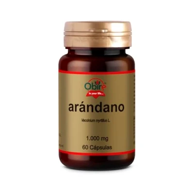 Imagen de Obire Arándano 1000 mg 60 cápsulas Ayuda a reforzar el sistema imune y la salud del Tracto Urinario Rico en Vitamina C