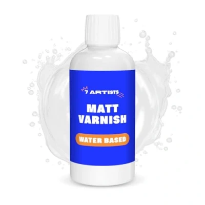 Imagen de 7 Artists Barniz Mate Acrilico Para Pintura Acrilica 250 ml Incoloro Transparente Manualidades Piedra Al Agua