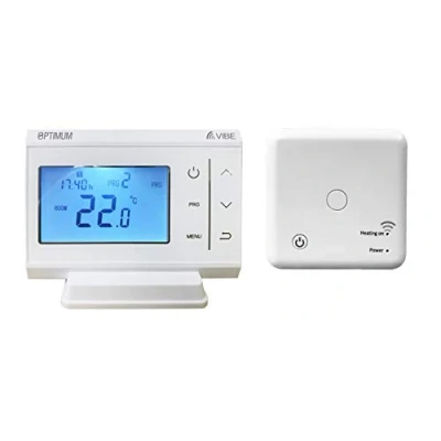 Imagen de Optimum Termostato Digital programable inalámbrico WiFi + RF, Aplicaciones iOS y Android, también Funciona con Amazon Echo Google Assistant