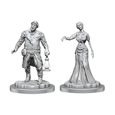 Imagen de WizKids Deep Cuts Miniaturas: Wave 18: Zombies Miniatura de mazmorras y dragones sin pintar/imprimado por Compatible con DND otros juegos rol mesa TTRPG