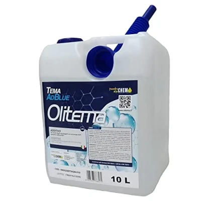 Imagen de AdBlue Aditivo líquido Tema ISO 22241 1 DIN 70070, bidón de 10 litros con boquilla Euro 4/5/6