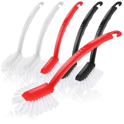 Imagen de com four® 6X Brushwashing Brush Cepillo de lavavajillas Universal para la Cocina en 3 Colores Limpiar (6 Piezas)