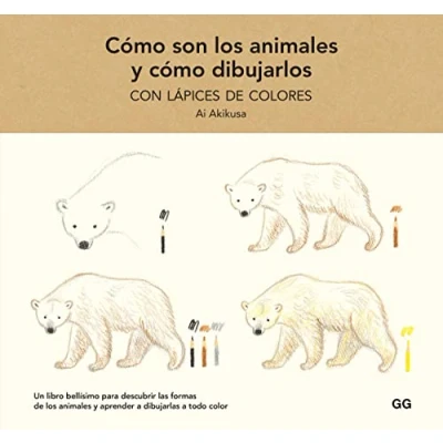 Imagen de cómo son los animales y dibujarlos con lápices de colores (SIN COLECCION)