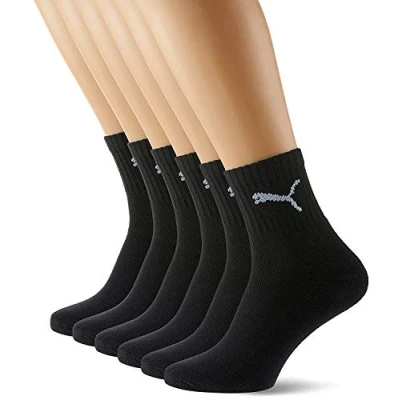 Imagen de PUMA Short Crew Socks Sportsocken mit Frotteesohle 6er Pack Calcetines Deportivos, Negro, 39 42 6 para Hombre